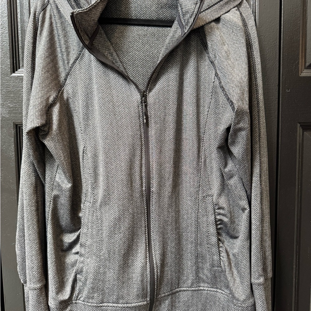 Gray Women's Zip-Up Hoodie